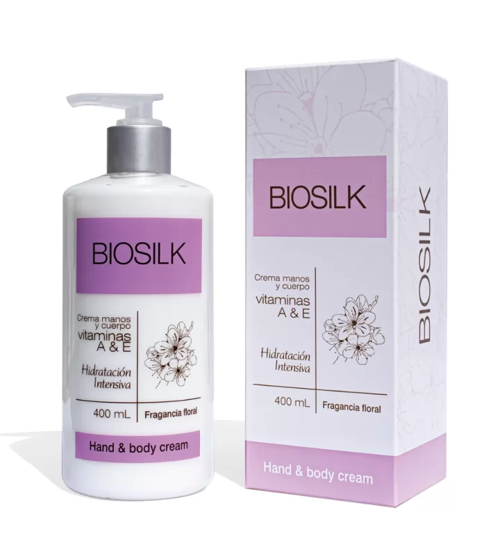 Crema Manos y Cuerpo Vitaminas A & E Floral Biosilk