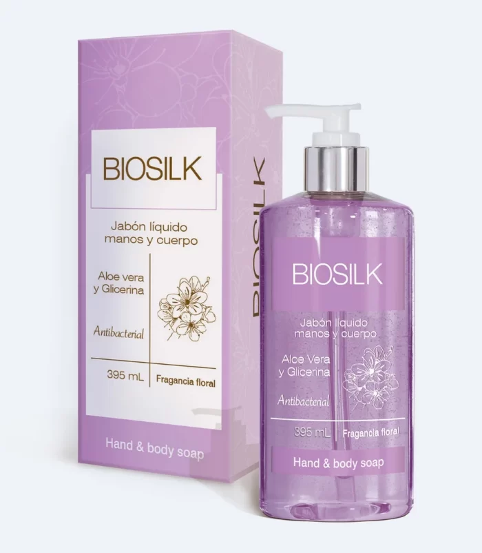 Jabón Líquido Manos y Cuerpo Floral Biosilk